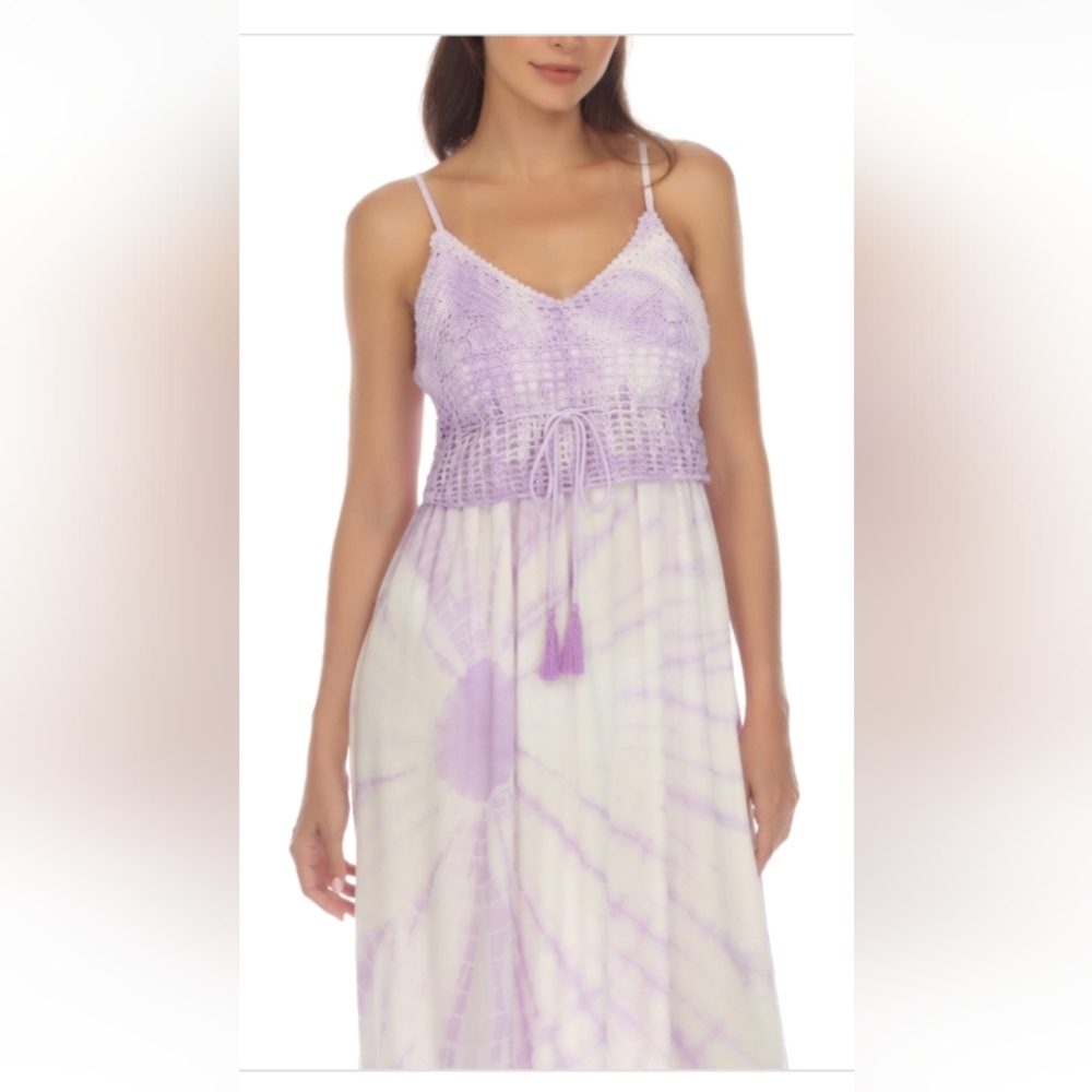 COPY - Raviya Purple Tie-Dye Swim Coverup